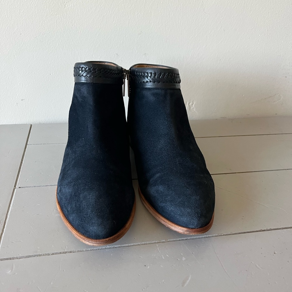 Comptoir Des Cotonniers Women’s Navy Suede/Leather Ankle Boots - 38EU/8US - Picture 3 of 11